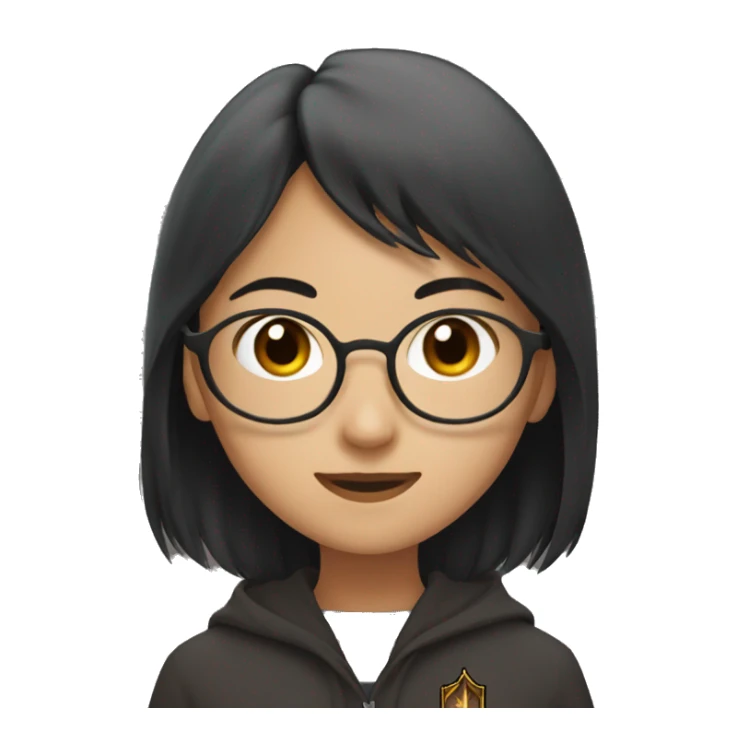 Asian girl with Harry Potter castle sticker