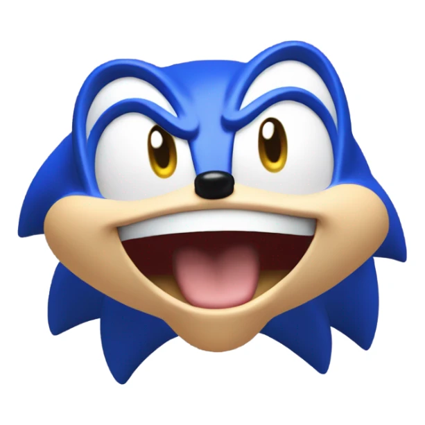 Sonic the hedgehog saying “I farted” sticker