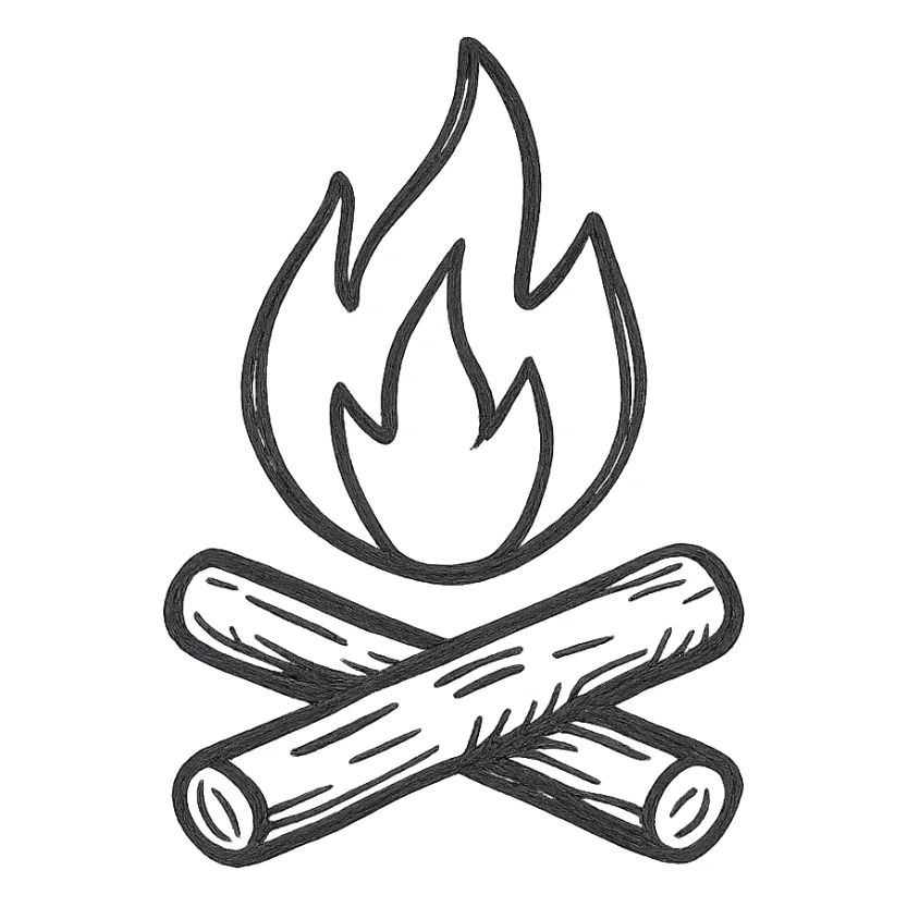 campfire sticker