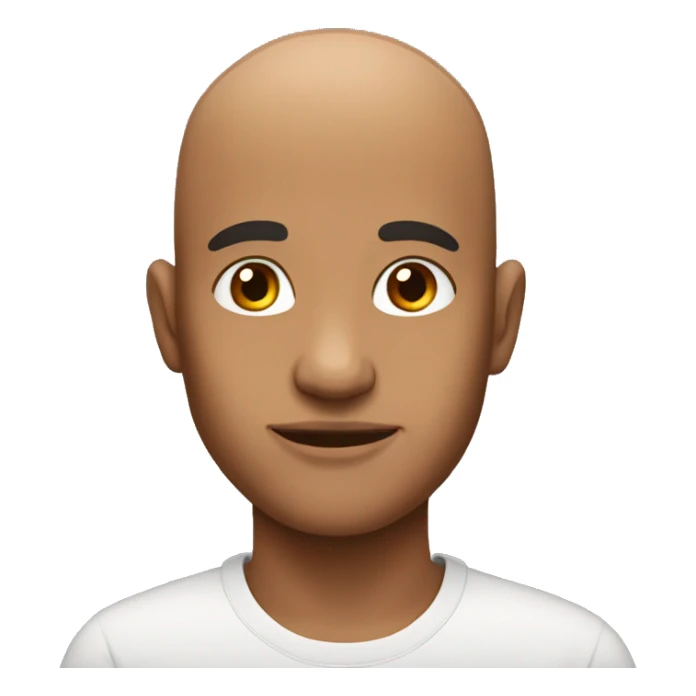 Black people with no hair sticker