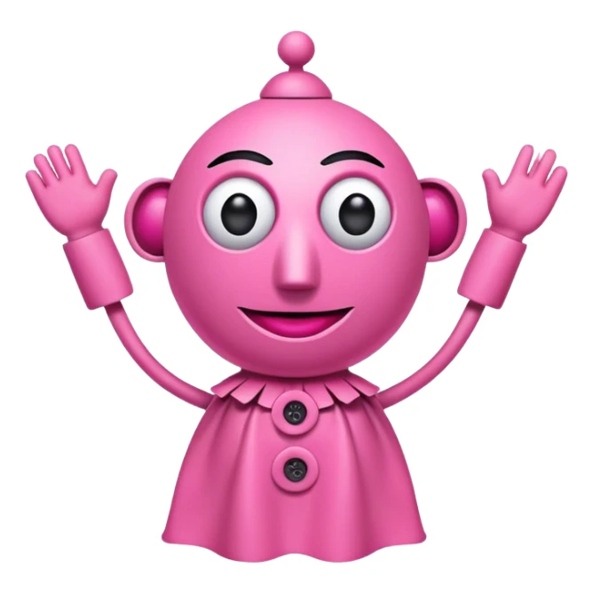 pink puppet sticker