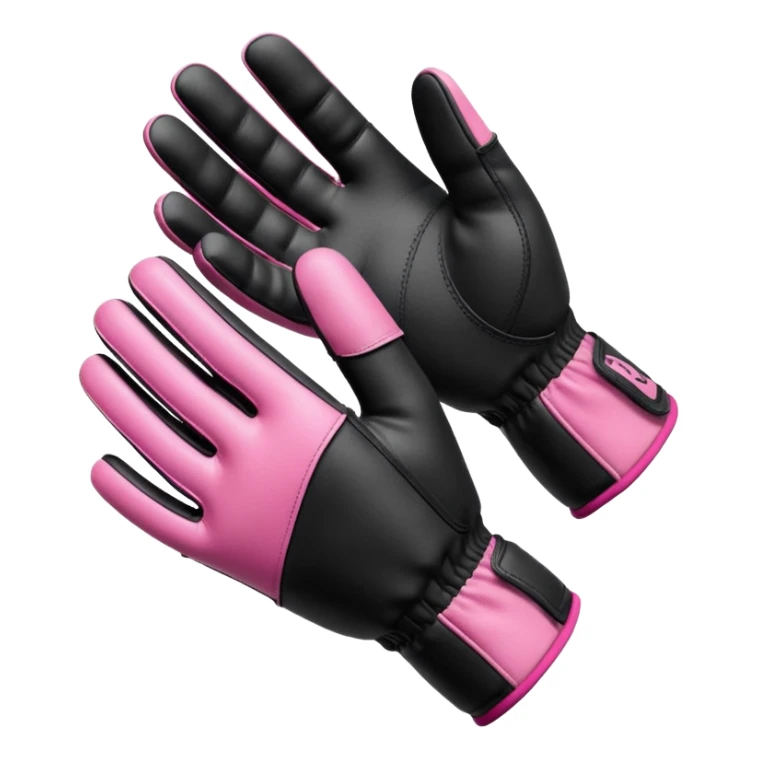 gym gloves isometric view female sticker