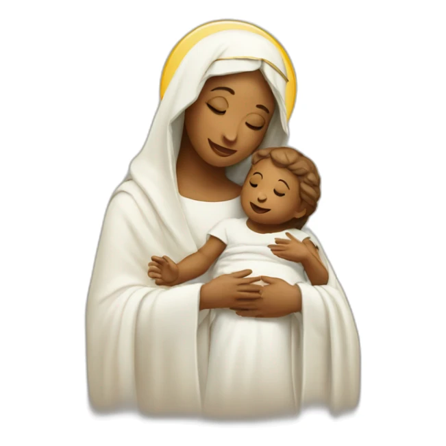 holy Mary with baby Jesus sticker