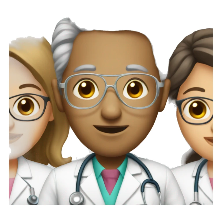 doctor with glasse sticker