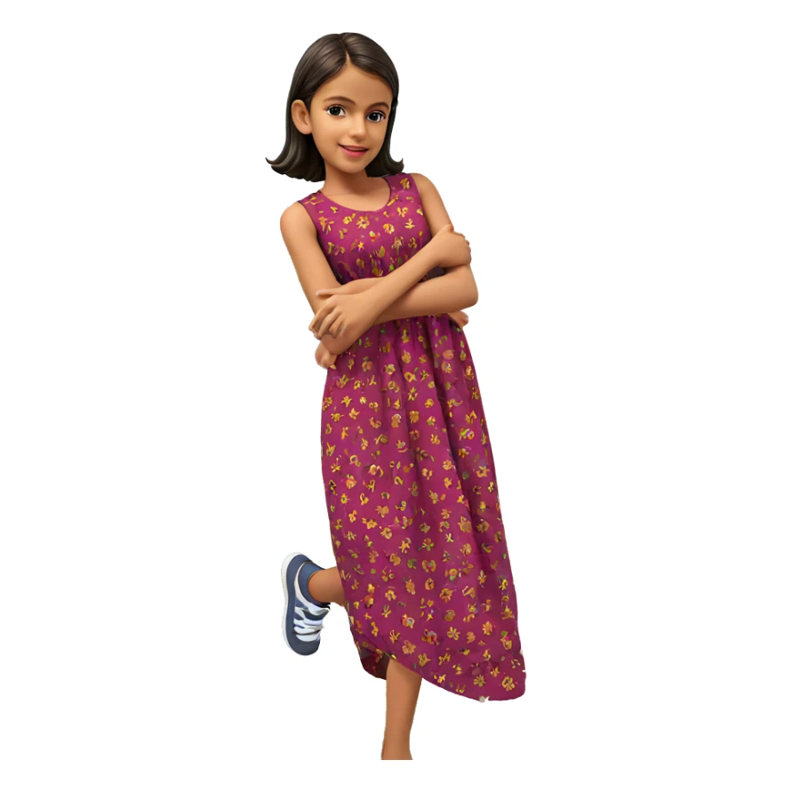 girl in outdoor dress sticker