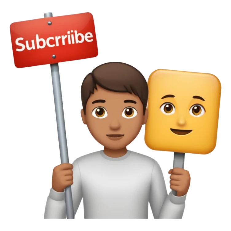 Somebody holding a sign say subscribe to Zylergaming sticker