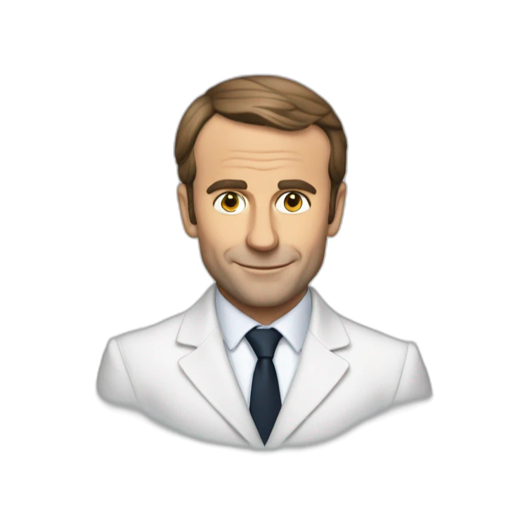 Macron qui fait Skeu Skeu sticker