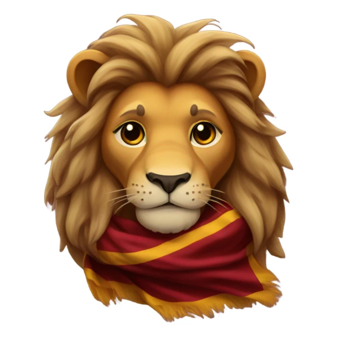 griffindor liok with hogwarts scarf sticker