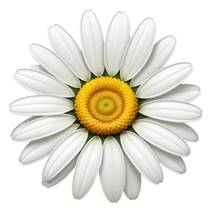 vibrant daisy flower with yellow center sticker