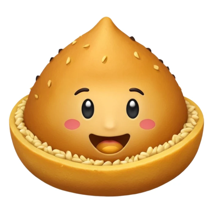 Uma coxinha, salgado típico brasileiro sticker