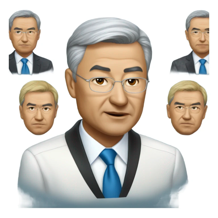 photorealistic president Kazakhstan tokaev sticker