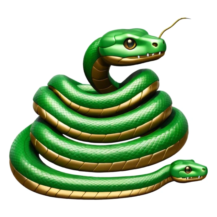 Life-size snake sculpture sticker