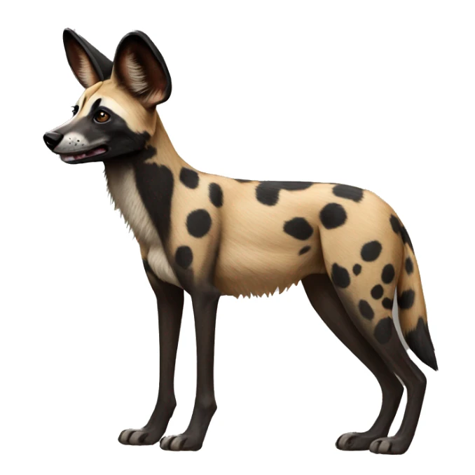 african wild dog sticker