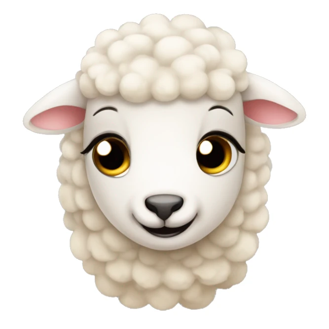 Sweet cryibg Baby Sheep  sticker