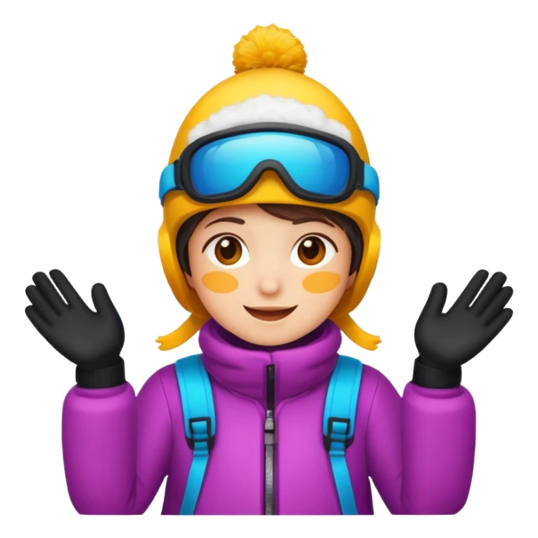 skies,colorful, Snow Gear,negative: character. sticker