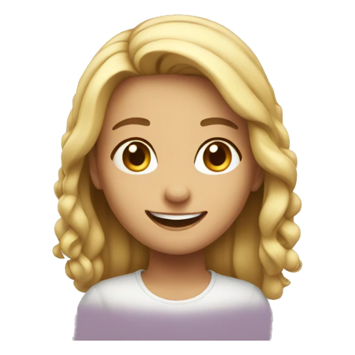 Girl smiling a lot  sticker