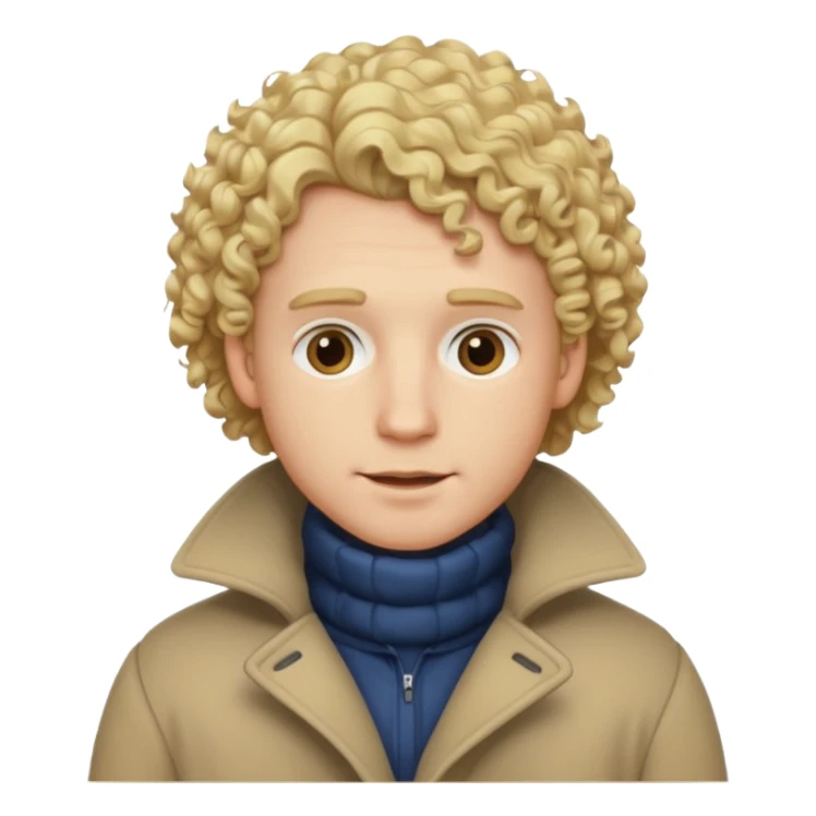 Man with Curly Hair – Blonde curls wearing winter clothes




 sticker