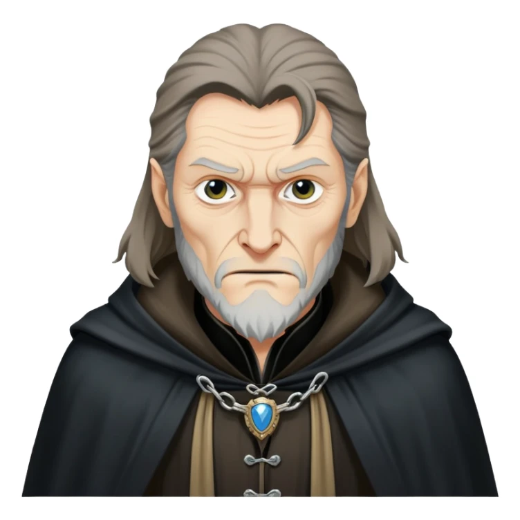 Fenrir Greyback in harry potter, black cloak sticker