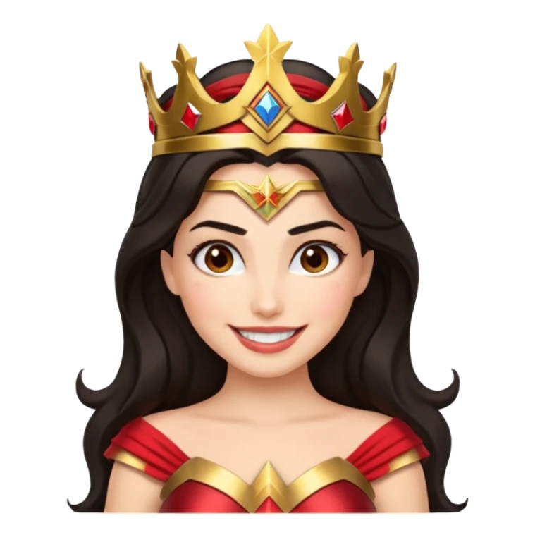 Haz un emote de una mujer maravilla sticker