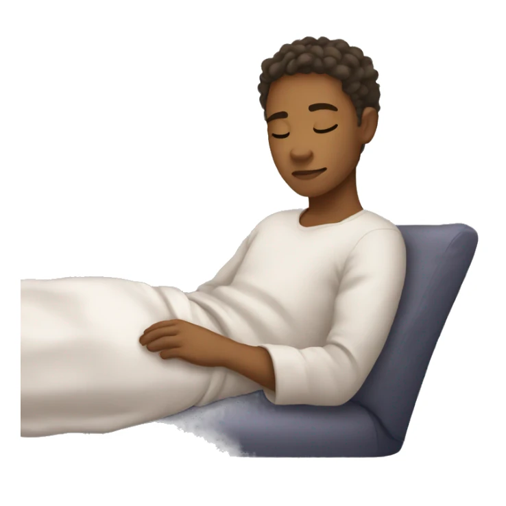 Medium skin toned teenager sleeping sticker