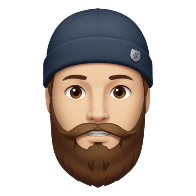 Jared Woosley (long hair, beard, tattoos, and hat). sticker