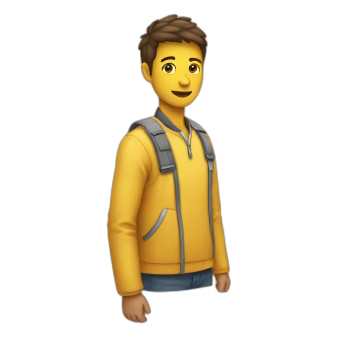 Humain sur un humain sticker