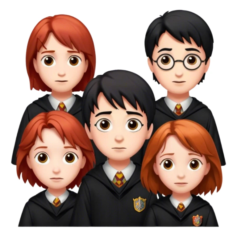 Three main characters of Harry Potter  sticker