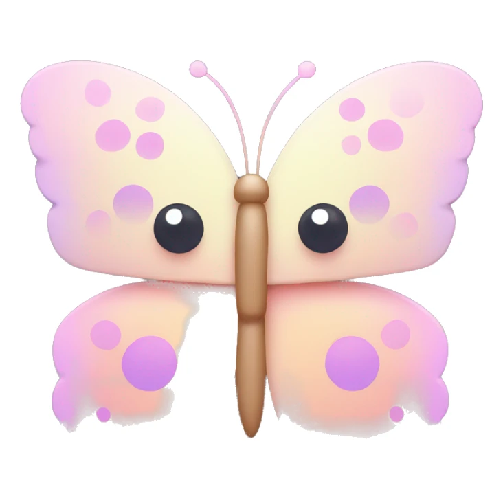 Kawaii pixelated butterfly cute pastel butterfly  sticker