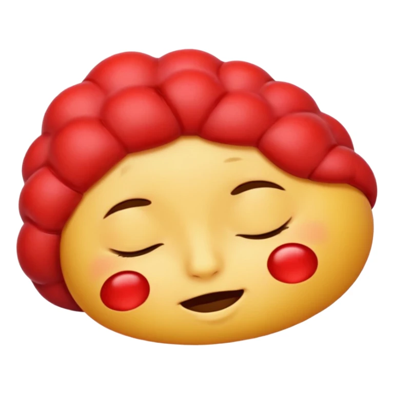 Berry emoji sleeping sticker