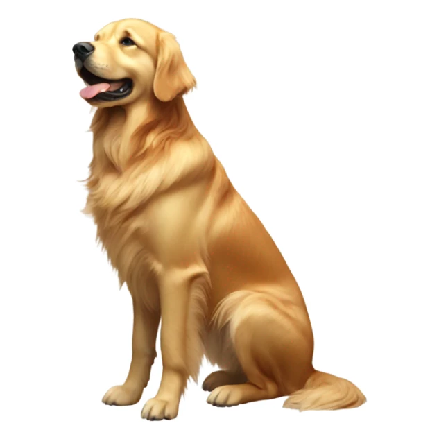 Golden retriever riding a horse sticker