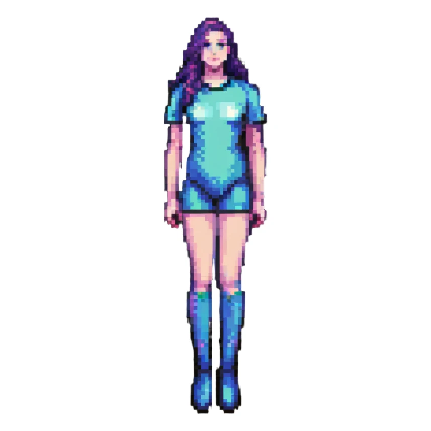 full-body depiction of a transgender woman sticker