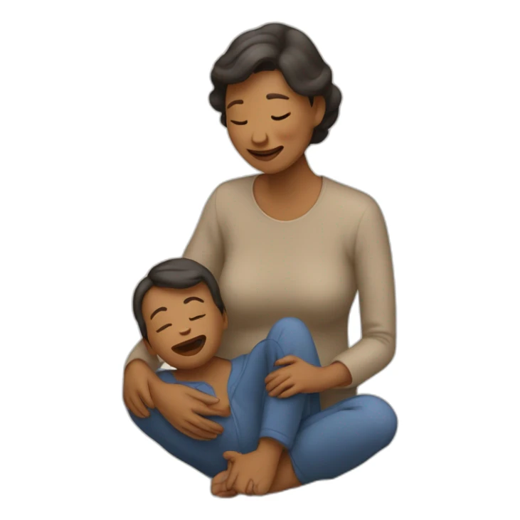 Maman qui crie sur son fils sticker