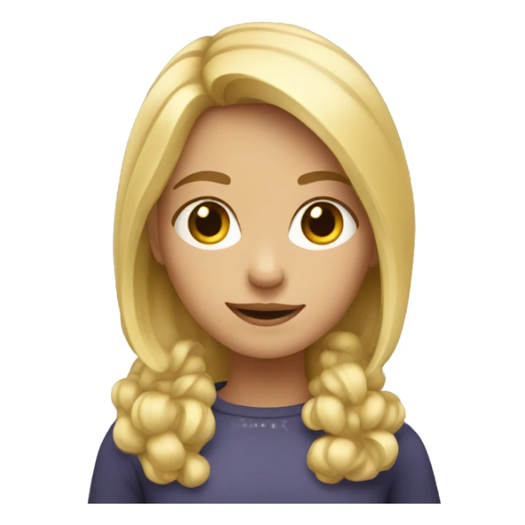 a young blonde girl  sticker