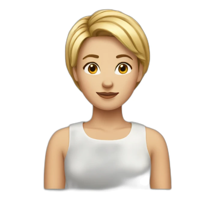 short-hair-anna sticker