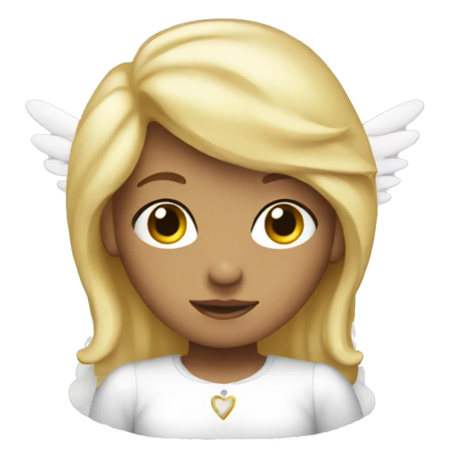 Blonde angel sticker