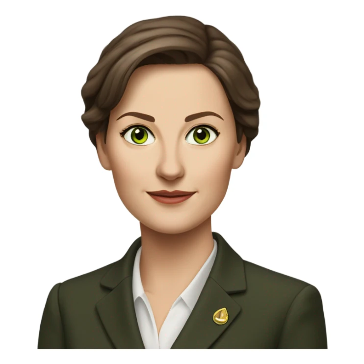 hyper realistic Annalena Berbok Minister of Foreign Affairs sticker