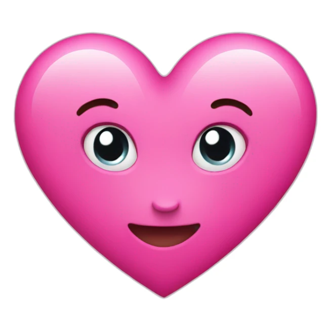 pink heart sticker