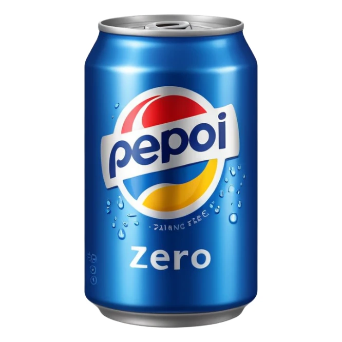 can of pepsi zero sugar the black one sticker