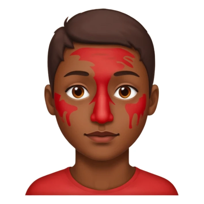 Paint on nose, half body, only nose. sticker