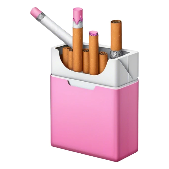A pack of pink aesthetic cigarettes  sticker
