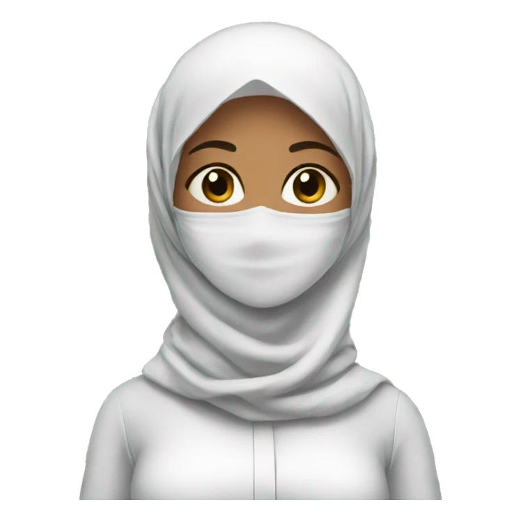 women with hijab in pharmacy sticker