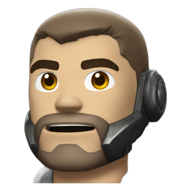 marcus fenix gears of war sticker