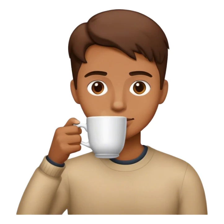 I ed coffee in glass sticker