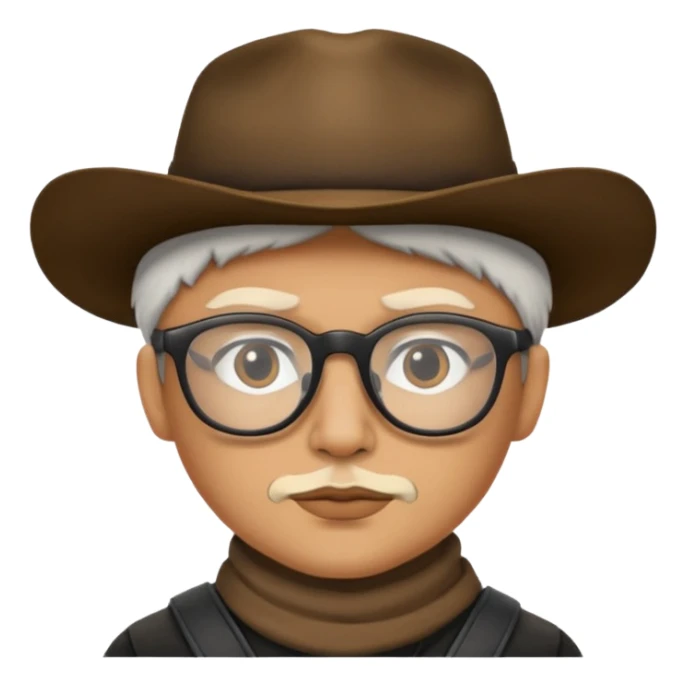 Face glasses grolzy bandit sticker