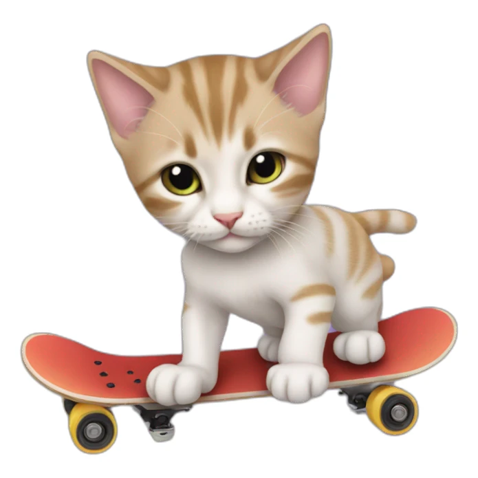 Skater Kitten dj sticker