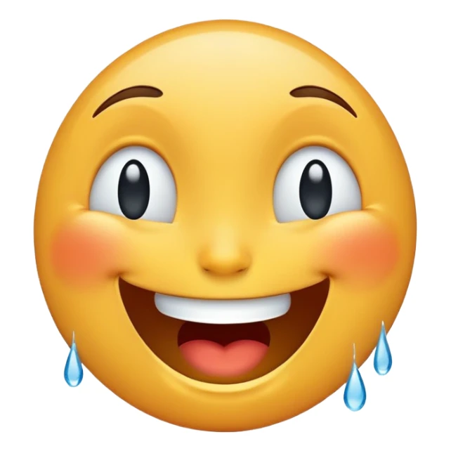laughing face with tears of joy sticker