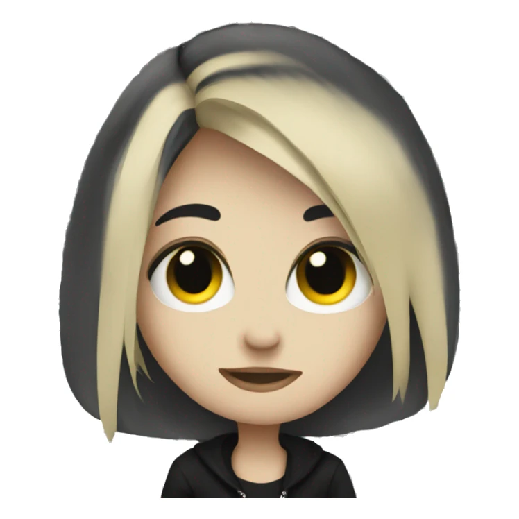 Love emo style sticker