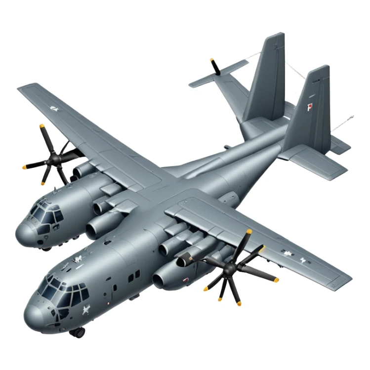 AC-130 gunship aircraft with side-mounted cannons sticker