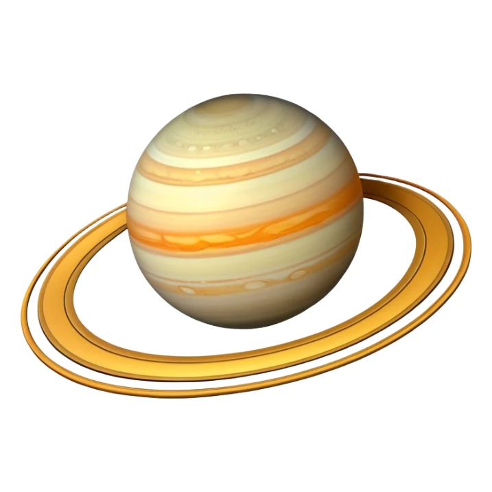 planet with rings like Saturn sticker