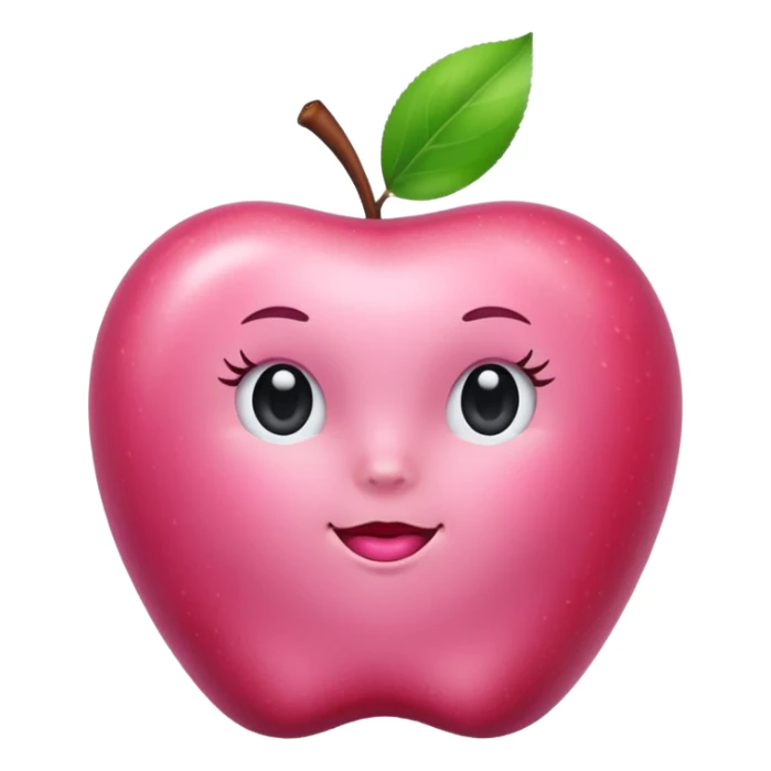 make apple-style emojis, make them pink, coquettish, aesthetic, cute, feminine sticker